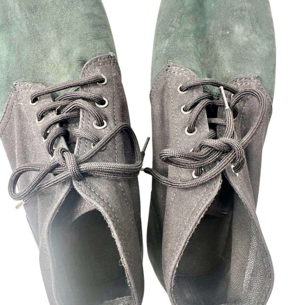 Timberland Newport Bay black canvas dark green suede men’s 10.5 chukka sneakers - Picture 5 of 10